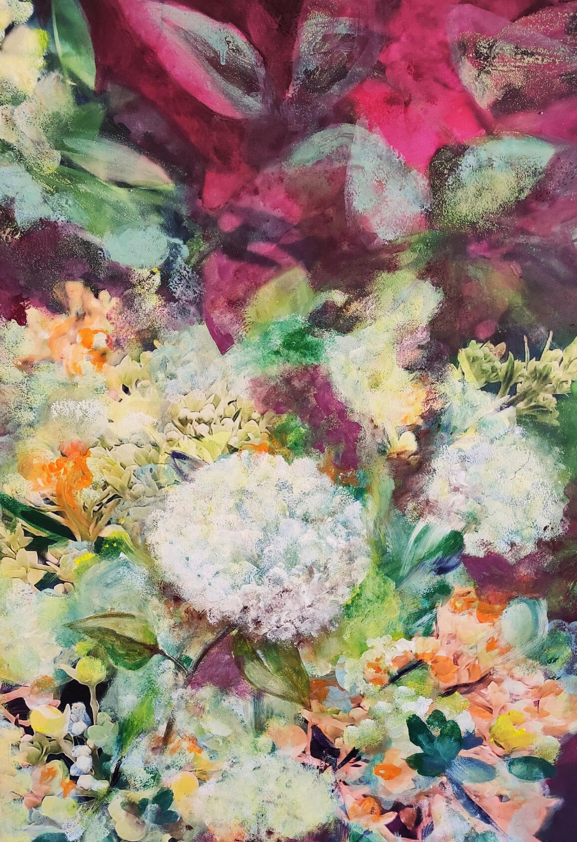 Hortensiengarten, 50x70cm